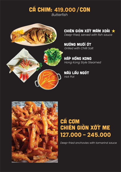 Menu Nhà hàng hải sản cơm niêu Vuông Tròn16